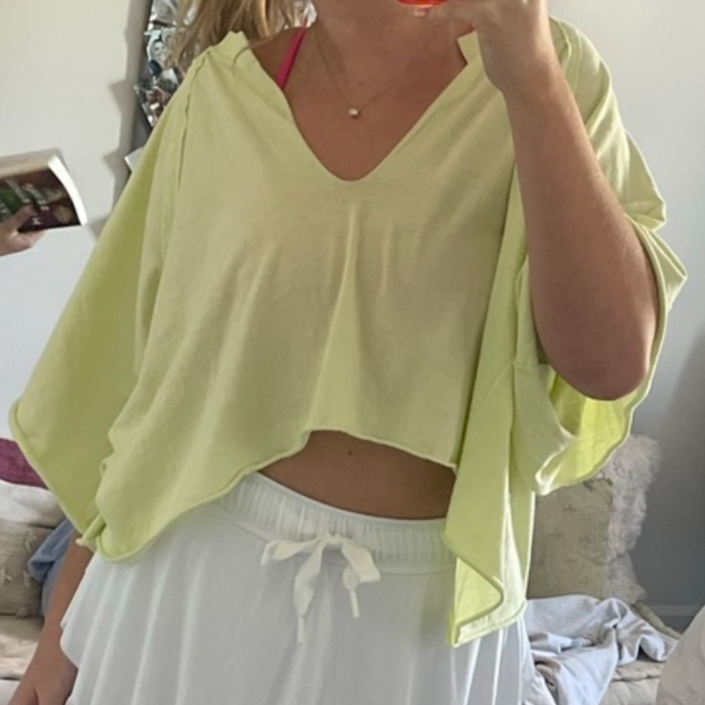 Light green FP Movement Flowy Crop Top